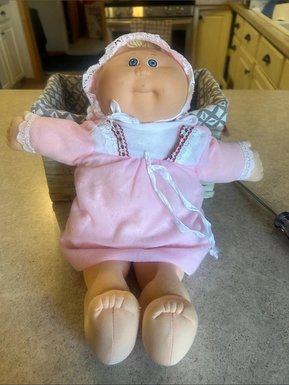 Cabbage Patch Kids Pink & White Cloth Doll